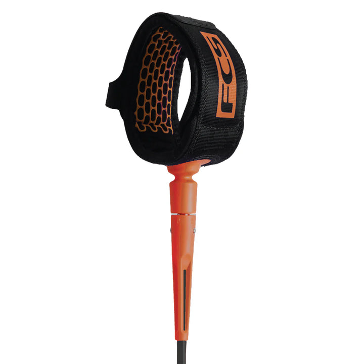 FCS II Essential Series All Round Leash Black / Orange - 6ft