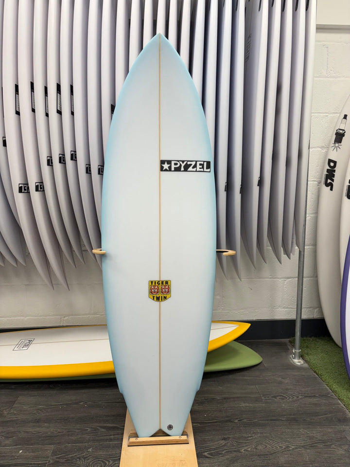 Pyzel Tiger Twin Surfboard 5'8" FUTURES BLUE