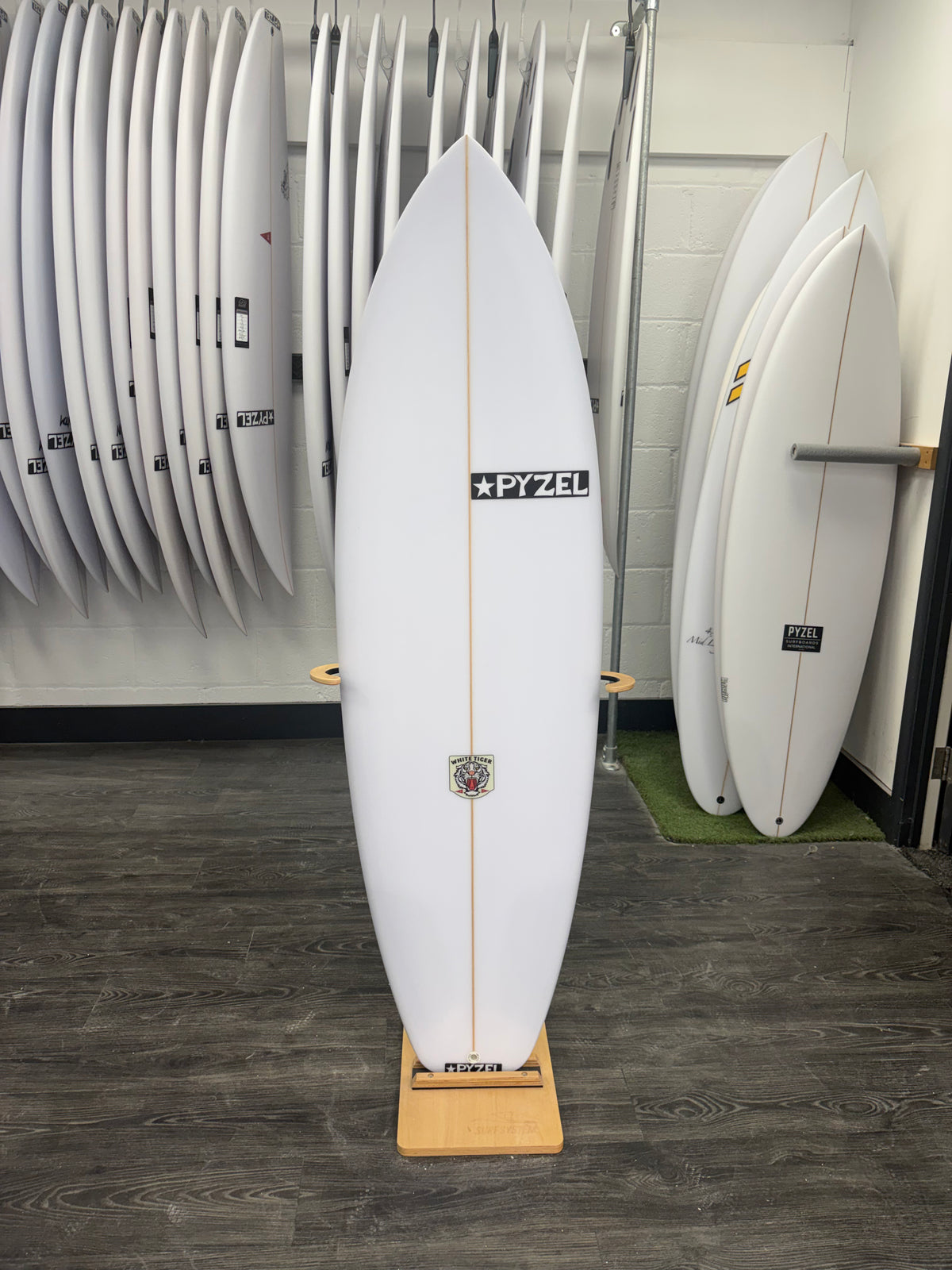 Pyzel White Tiger Surfboard 6'0"  FUTURES