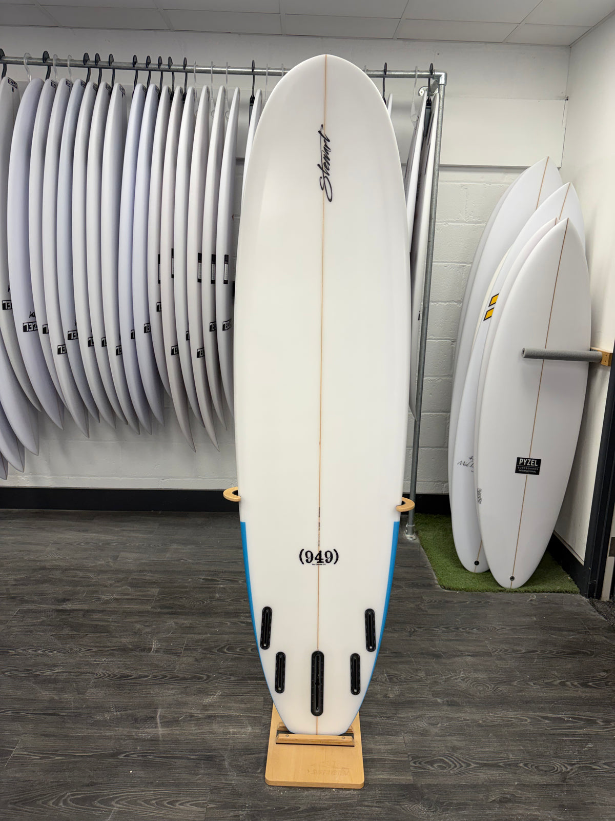 Stewart Surfboards 949 Surfboard  7'6"  FUTURES Shaped By Stewart