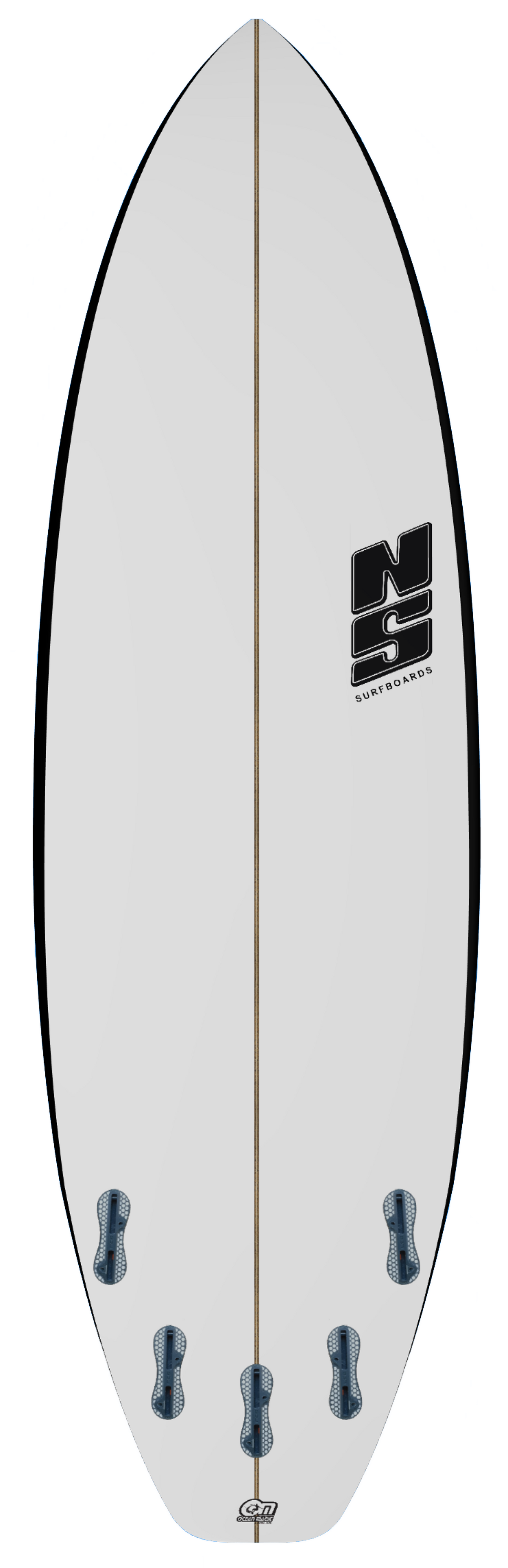 NS Surfboards Neutron 5'10"  PINK RAILS FCS2