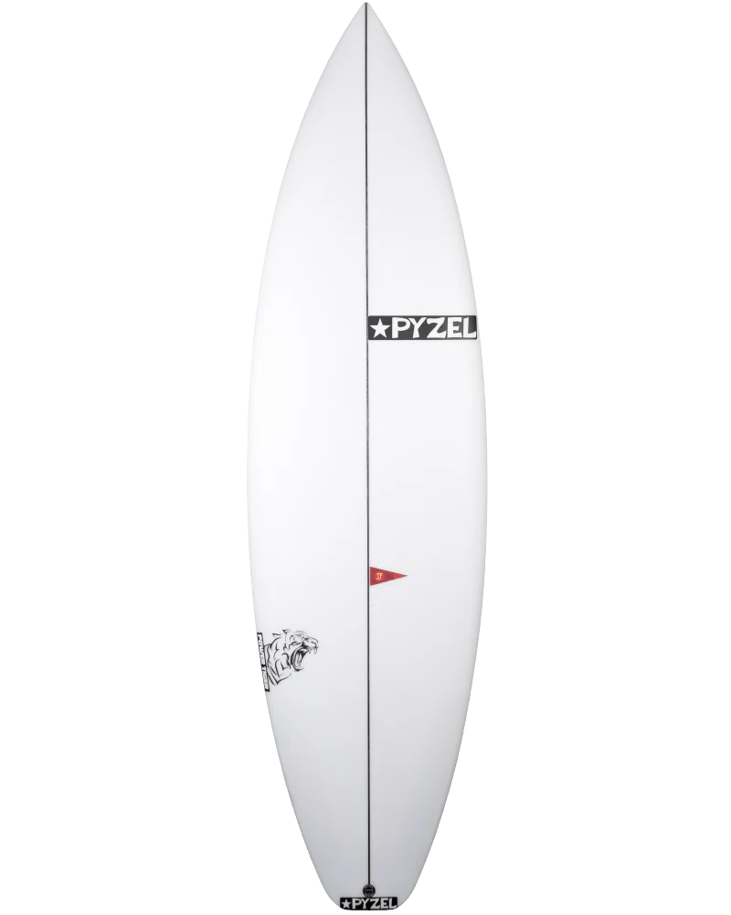 Pyzel Power Tiger Surfboard 6'0"  FUT - White