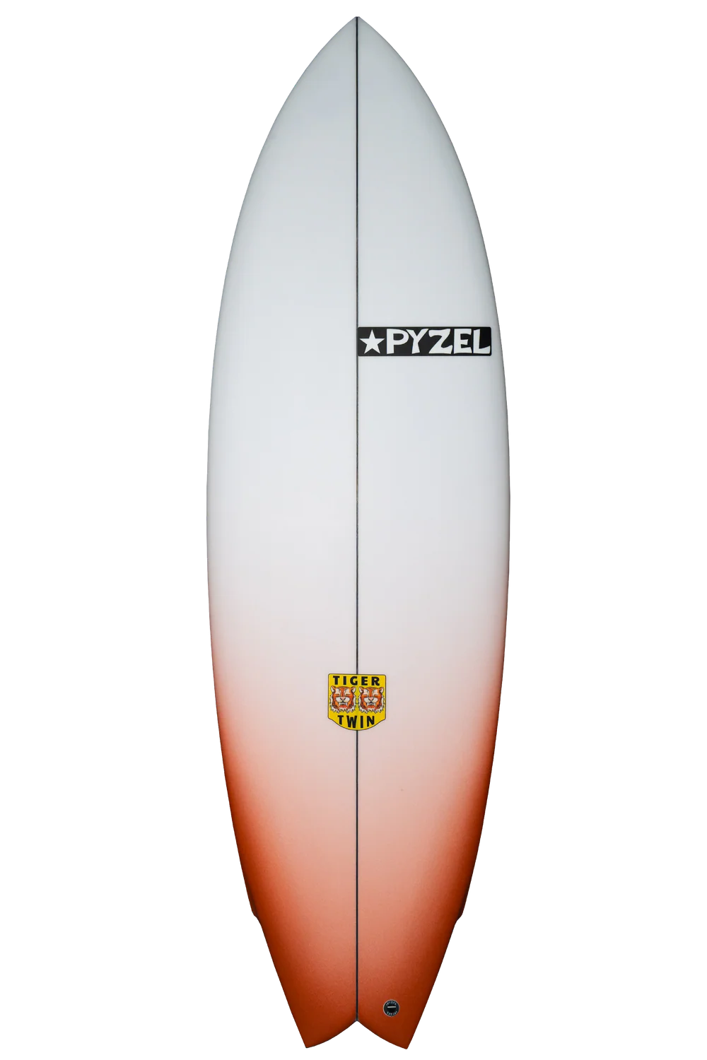 Pyzel Tiger Twin Surfboard 6'0" FUTURES RED
