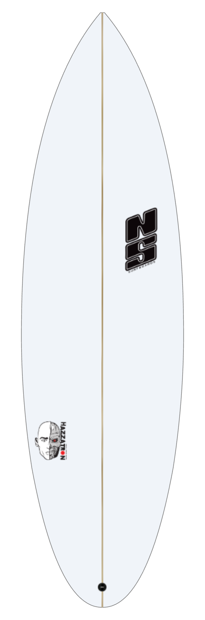 NS Surfboards Hazzatron Round Tail 6'2" FCS2