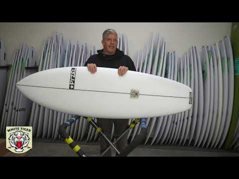 Pyzel White Tiger Surfboard 5'4"  FUT