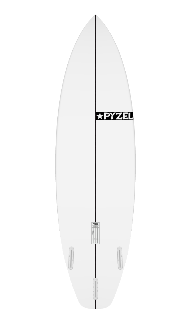 Pyzel Red Tiger Surfboard 5ft 11 FCS2 - White