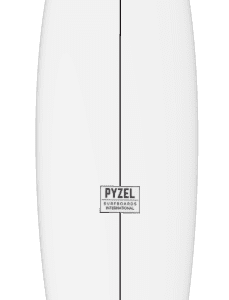 pyzel mid length crisis surfboard white